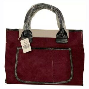 Saks Fifth Avenue Faux Suede Tote Bag